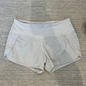 White lululemon shorts